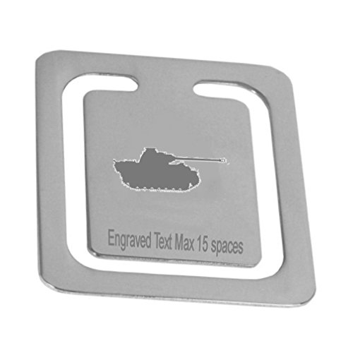 Personnalisé logo page signet tank gravé contre cornes livre