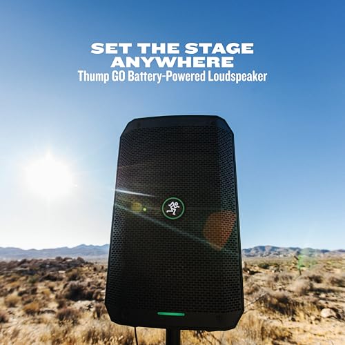 Image of Mackie Thump Series, Thump GO 8-Inch Portable Battery-Powered Loudspeaker | 200W battery-powered speaker with Bluetooth and 2-channel mixer for musicians, DJs and outdoor events