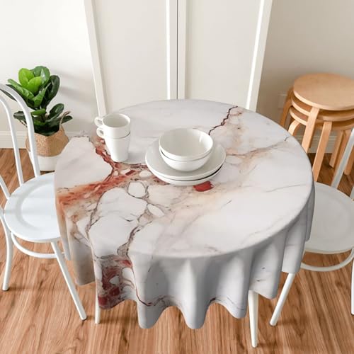 Nappe imprimé marbré de 60 pouces nappe decorative et durable - 8