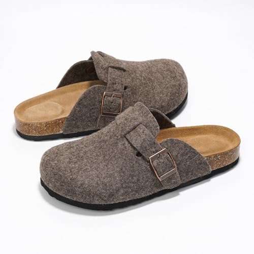 Image of Project Cloud 100% Genuine Leather Footbed Clogs for Women - Memory Foam Arch Support Slippers for Women - Trendy Slip-ons Women's Mules & Clogs Sandals