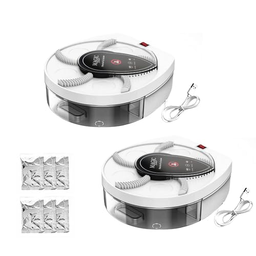 MAGIC SELECT360° Rotating Electric Fly Trap with 72 Hour Battery and USB Charging Cable for Home, Kitchen, Restaurant, Hotel, Bar