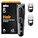 Braun Haarschneider Series 5, Haarschneidemaschine Herren, HC5530, Schwarz