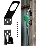 Fuel Nozzle Holder Universal Fits 3/4' and 1' NPT Auto Shut Off Gas Nozzles, Wall Mount for Fuel Storage Shed, Gas Station, Farm Tank, DIY Fuel Tank Organization