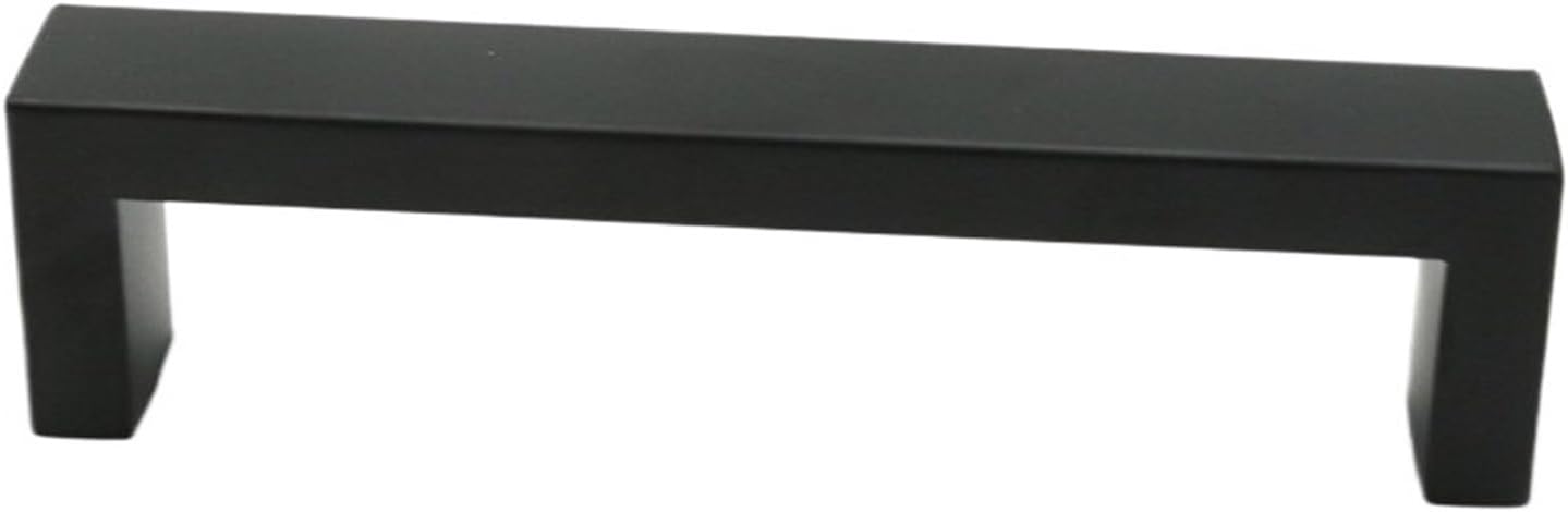 Black Cabinet Handles 10mm*20mm Square Bar Stainless Steel Kitchen Door Knob Furniture Drawer Pulls CC96mm~224mm(160mm)