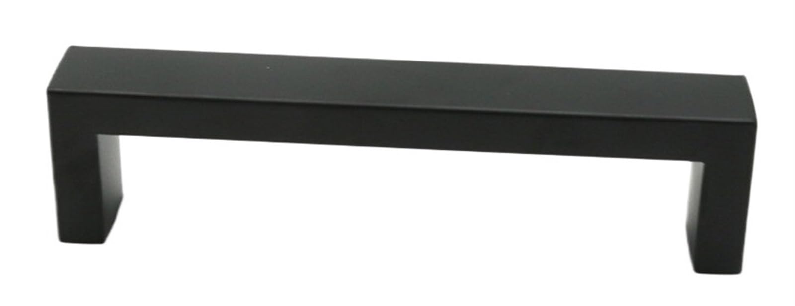 Poignées d'armoire noires barre carrée inox pour porte de cuisine