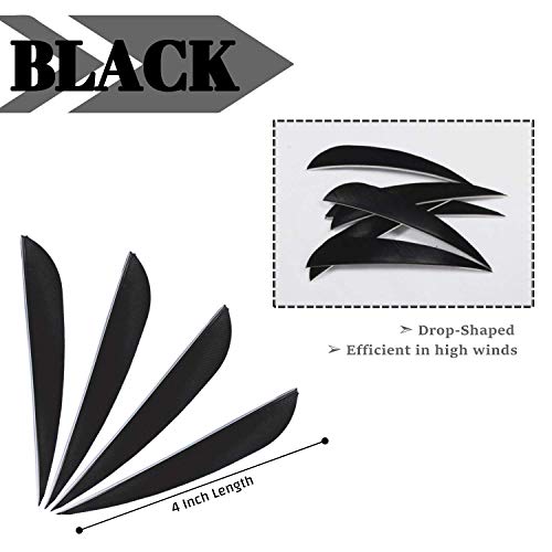 M.sjumpper Archery Fletches 4 Inch Real Feather Fletching With Right Wing For Diy Arrows Shafts #TOP1