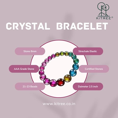 Image of HEALING AND SEMI-PRECIOUS CRYSTAL STONE BRACELET 8 MM ROUND FOR FENSHUI