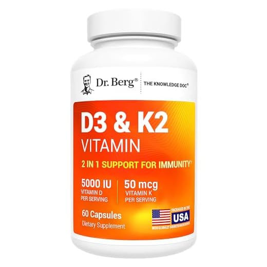 Dr. Berg's D3 K2 Vitamin Capsule Powder