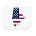 Maine USA Map Stars Stripes Flag Shape Cleaning Cloth Screen Cleaner 2pcs Suede Fabric
