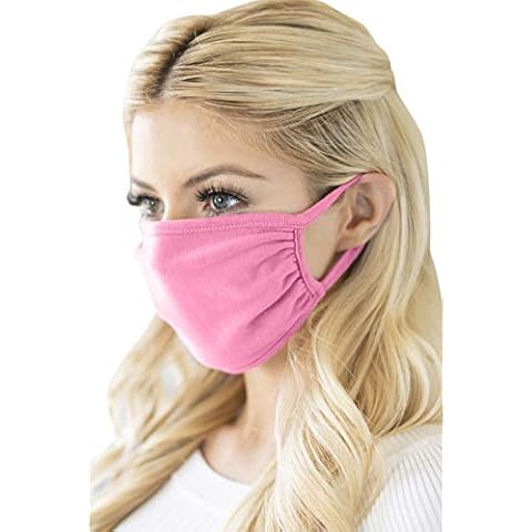 Fabric Face Cover - Fashion Outdoor Anti-Dust Protection Comfy Breathable Mouth Muffle Shield Women & Unisex - - One Size Cover