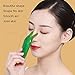 High Bridge Nose Scraper, Resin Nose Massager for Reducing The Sides of The Nose, Face Nose Gua Sha Ool for Shape Puffiness Reducing (Green)