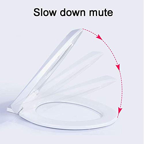 Abattant WC en forme de U familial avec abattant WC slow down mute