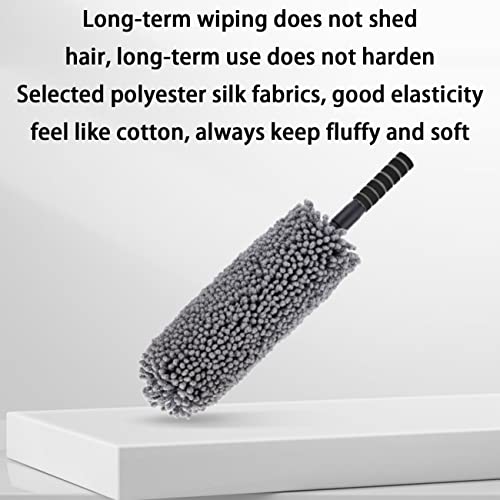Armard Car Duster Duster Microfiber Duster Multi-Functional Dust Brush 55-80Cm Telescopic Handle Adjustment Clean Dirt Duster Remove Pollen Dust Car Boat Cleaning Indoor Cleaning Washable Duster #TOP2
