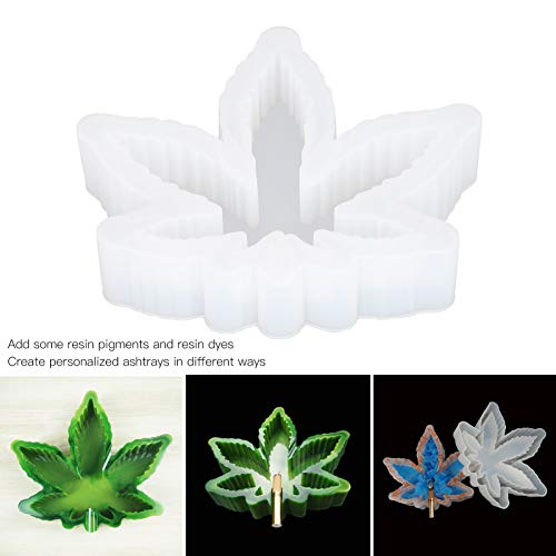 Molde de cristal de epóxi, molde de silicone reutilizável de cinzeiro, molde de cinzeiro de superfíc