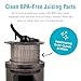 Shine Multi-Batch Compact Cold Press Juicer SMB-1, Hands-Free, Hopper Continuous Feed, Portable