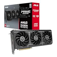 ASUS Prime Radeon RX 9070 OC Edition 16GB GDDR6 EVO Gaming Graphics Card (AMD Radeon RX9070, PCIe 5.0, 1x HDMI 2.1b, 3X DisplayPort 2.1a, 2.5 Slot Design, PRIME-RX9070-O16G-EVO)