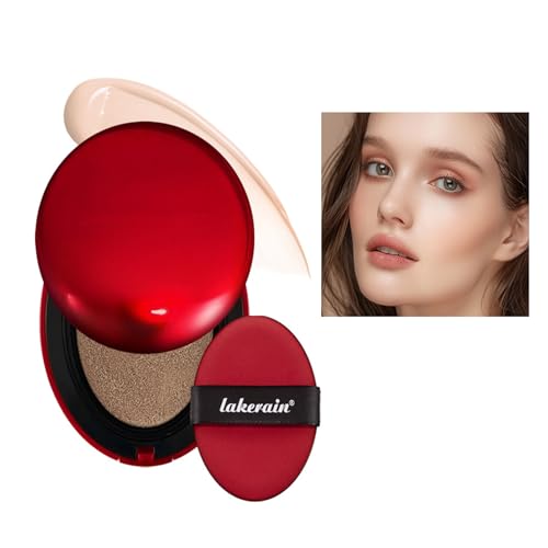 Feuchtigkeitsspendende Air Cushion Foundation, Cushion Foundation, Make up Basics Cream, Air Cushion CC Cream, Aufhellende Concealer, Langanhaltender, leichter, halbmatter (1# 17C Porcelain, 18g)