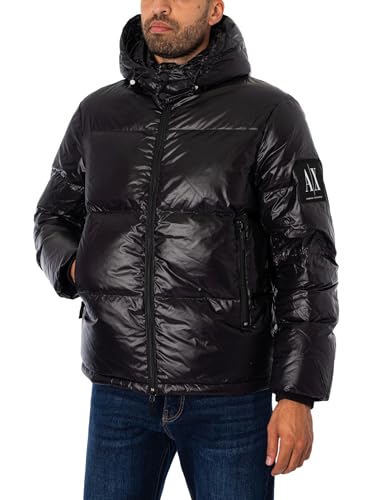 Image of Armani Exchange Men's Icon Hooded Puffer Jacket