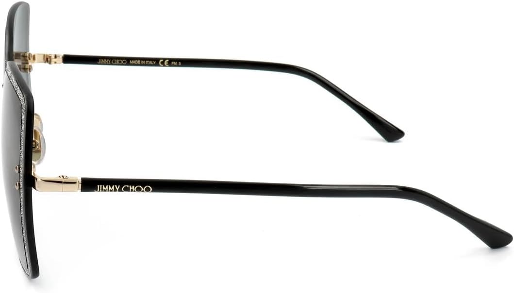 JIMMY CHOO Square Leti Sunglasses 2M29O Black/Gold 62mm