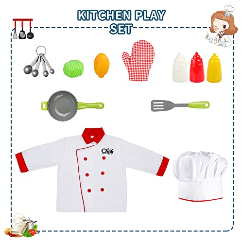 Disfraz de Chef para Niños con Juguetes de Cocina miniatura 2
