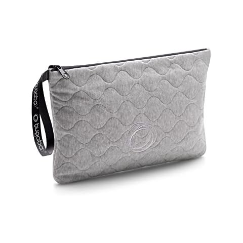 Bugaboo Changing clutch, changing bag with removable changing mat, waterproof and easy to clean, ideal for on the go in light grey melange, One Size Cover