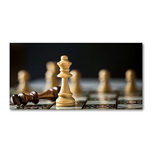 Verre de sécurité trempé haute résistance pour crédence de cuisine 120x60cm échecs beige