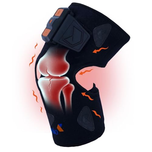 Image of COMPANIO Cordless Knee Massager with TENS for Men & Women - 30 Adjustable Intensity Levels, 3 Modes - Relief from Knee Pain, Joint Pain, Swelling & Arthritis - Rechargeable, Portable - Muscle /Nerve Stimulator with Electrode Gel - No Side Effects - Physiotherapy, Massage & Cramps Therapy