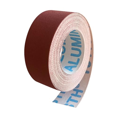 600 Grit Emery Cloth Sandpaper Roll, 1" x 19 Feet Sandpaper Sheets for Wood Furniture Metal Sanding Automotive Polishing, Wet Dry Sanding Paper
