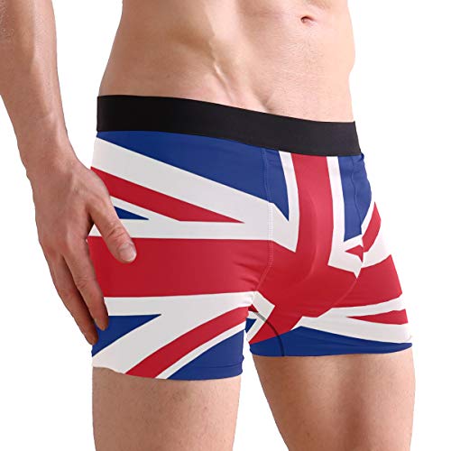 Boxer Briefs Men's Underwear, British Flag Pattern Trunks for Men4