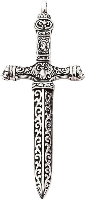 Bikerringshop Sterling Silver Warrior Sword Pendant
