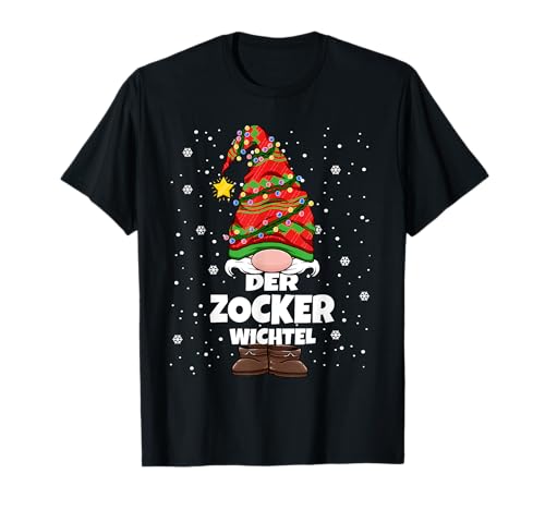 Videospiel Zocker Wichtel Weihnachten Zocken Gaming Jungs T-Shirt