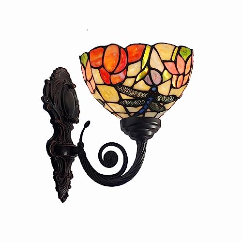 Applique vitrail Tiffany 7 pouces, luminaire décoratif de couloir