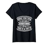 Photo Gallery donna people who think they know everything funny sarcastic tshirt maglietta con collo a v Photo Gallery donna people who think they know everything funny sarcastic tshirt maglietta con collo a v