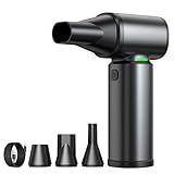 acheter des pc Ventilateur turbo super puissant : dépoussiéreur électrique FORETOO avec 330 000 tr/min, 330 g de pression d'air, vitesse du vent de 130 m/s pour la poussière sale, la neige, les animaux domestiques, le nettoyage de la voiture. Contrôle de la vitesse en continu nettoie en profondeur les appareils électroniques, les claviers, les aérations et les composants informatiques.