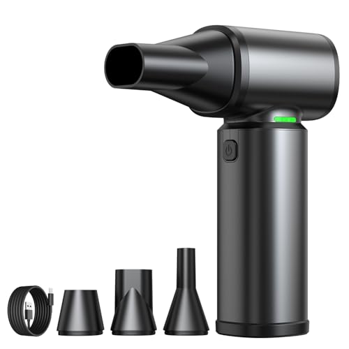Dépoussiérant à Air Comprimé - 330 000 tr/min Super Puissance Dépoussiérant Électrique à Air Comprimé avec Vent de 300g, 10000mAH Rechargeable Souffleur d'Air Longue Durée, Souffleur sans Fil à