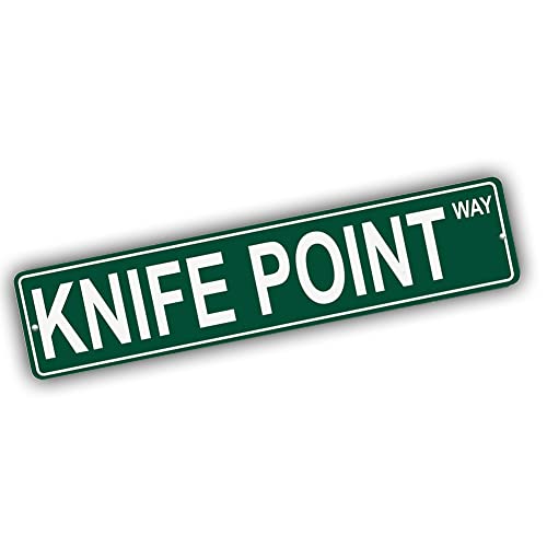 Brotherhood Aluminum Street Sign for Knife Point - Colorado Man Cave Decor