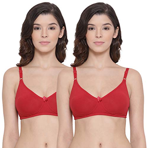 Image of Lyra Women's Moulded Encircled Bra(513) Pack of 2 White & Black,30B