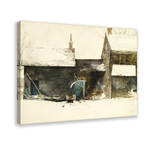 Poster Wash Tub Andrew Wyeth impression sur toile décoration murale cadre salon tableau de peinture