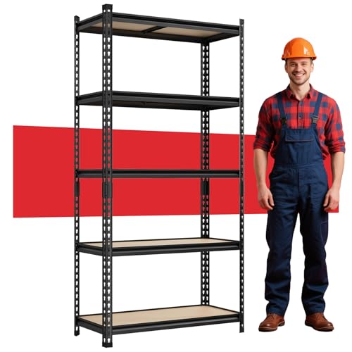 5 Tier Metal Garage Shelving, 72