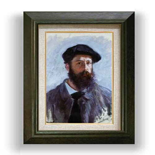 Amazon.co.jp: クロード・モネ ベレー帽をかぶった自画像 F4 油絵直筆