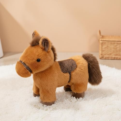 Caballo de peluche bonito el regalo tierno para cumpleanos 3