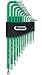 Titan Tools 12715 Extra-Long Arm Tamper Resistant Star Key Set - 13 Piece