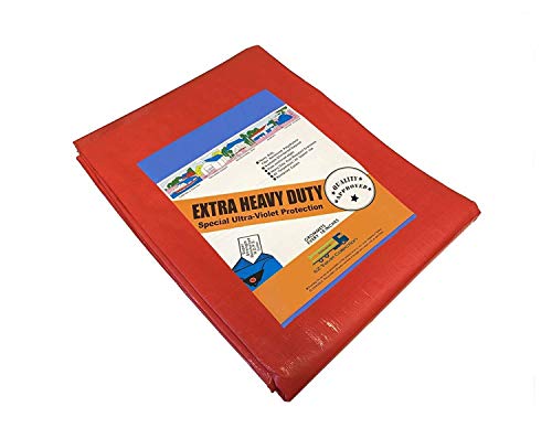 20' x 24' Heavy Duty Premium Red Poly Tarp 12 Mil Thickness …
