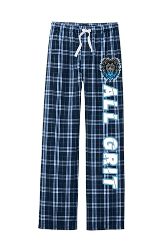 All Grit Unisex Flannel Plaid Pants Lions Fan Gift Detroit Football Pajama Pants