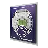 YouTheFan NCAA Penn State Nittany Lions 3D Stadium Series Wall Art