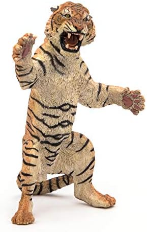 Papo -Hand-Painted - Figurine -Wild Animal Kingdom - Standing Tiger -50208 -Collectible - for Children - Suitable for Boys and Girls- from 3 Years Old