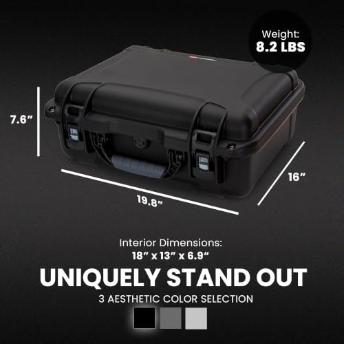 Maleta rígida impermeable NANUK 930-1001 con espuma miniatura 5