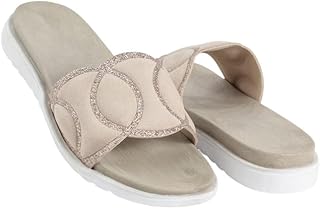 سليبر حريمى فلات قماش 447 بيج 37