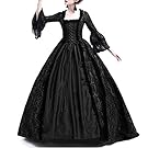 Womens Renaissance Vintage Dress Ball Gown Gothic Medieval Costume Maxi Dresses