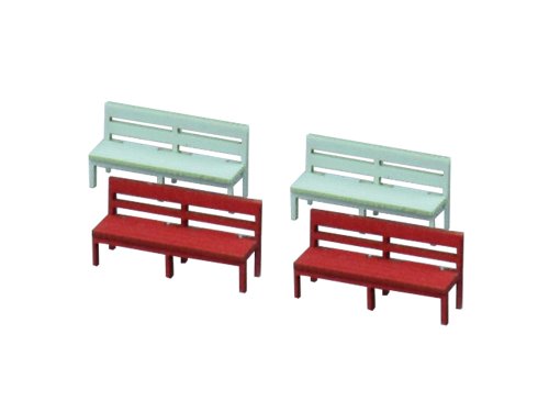 Diorama banc B 1/150 papier pour corriger le manque de réalisme de vos gares